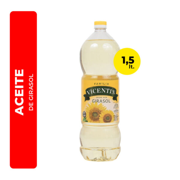 ACEITE DE GIRASOL VICENTIN 1,5L