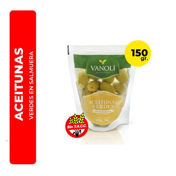 ACEITUNAS VERDES VANOLI 150G