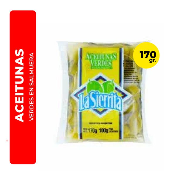 ACEITUNAS VERDES LA SIERRITA 170G