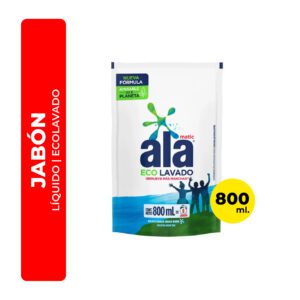 JABÓN LÍQUIDO ALA ECO LAVADO A MANO 800ML