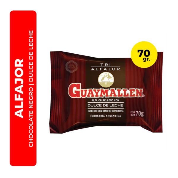 ALFAJOR GUAYMALLEN NEGRO TRIPLE 70G