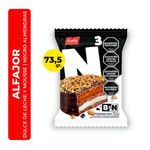 ALFAJOR B&N NEGRO TRIPLE 73,5G