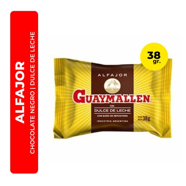 ALFAJOR GUAYMALLEN NEGRO 38G