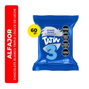 ALFAJOR TATÍN TRIPLE BLANCO 60G