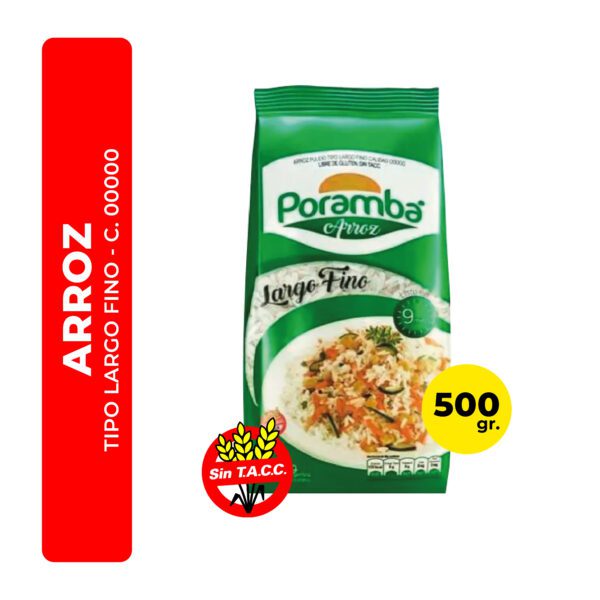 ARROZ LARGO FINO 00000 PORAMBÁ 500G