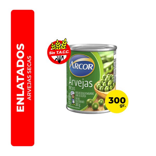 ARVEJAS SECAS ARCOR 300G.