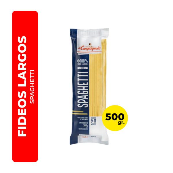 FIDEOS SPAGHETTI LA CAMPAGNOLA 500G