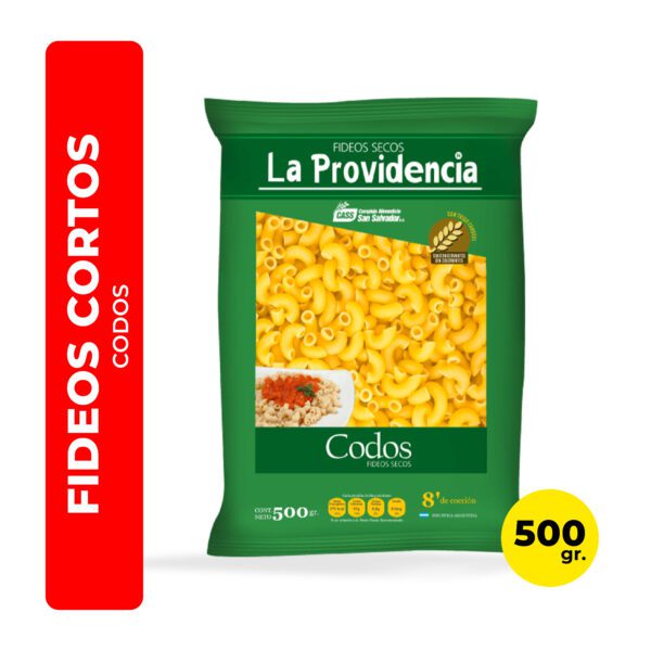 FIDEOS CODO LA PROVIDENCIA 500G