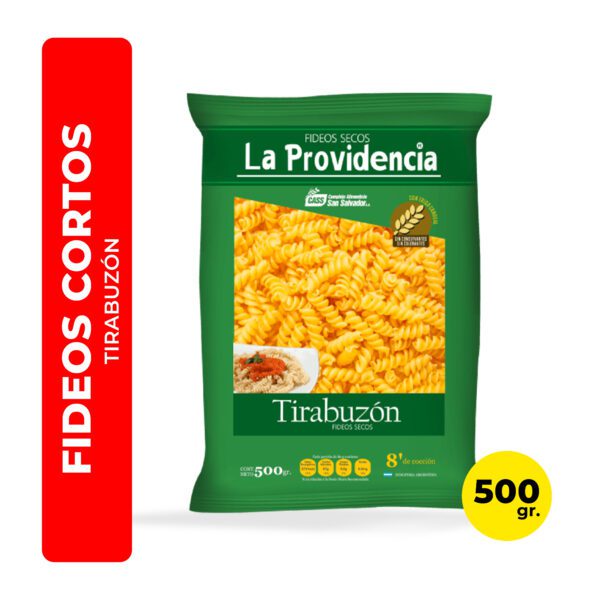 FIDEOS TIRABUZÓN LA PROVIDENCIA 500G