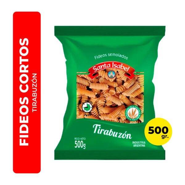 FIDEOS TIRABUZÓN SANTA ISABEL 500G