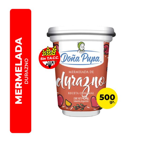 MERMELADA DURAZNO DOÑA PUPA 500G