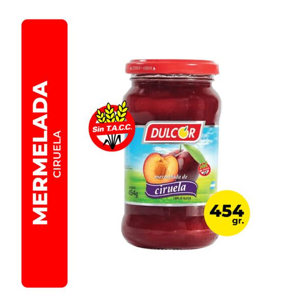 MERMELADA CIRUELA DULCOR 454G