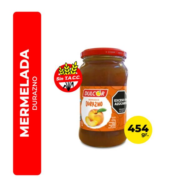 MERMELADA DURAZNO DULCOR 454G
