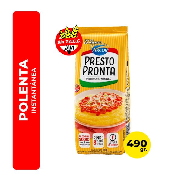 POLENTA PRESTO PRONTA 490G