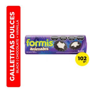GALLETITAS FORMIS BLACK CHOCOLATE VAINILLA 102G
