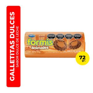 GALLETITAS FORMIS CHOCOLATE / DULCE DE LECHE 72G.