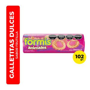GALLETITAS FORMIS VAINILLA / FRUTILLA 102G