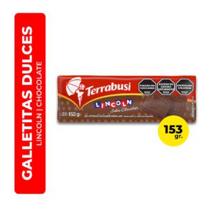 GALLETITAS TERRABUSI LINCOLN CHOCOLATE 153G
