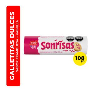 GALLETITAS SONRISAS FRAMBUESA 108G