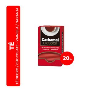 TÉ NEGRO-CHOCOLATE-VAINILLA-NARANJA CACHAMAI 20U