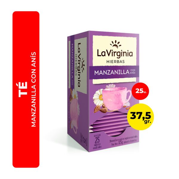TÉ DE MANZANILLA CON ANIS LA VIRGINIA 25U