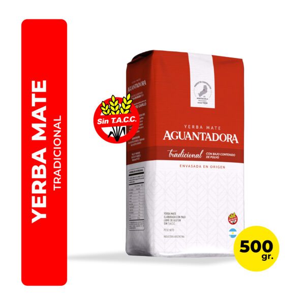 YERBA MATE AGUANTADORA TRADICIONAL 500G