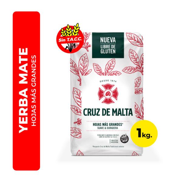 YERBA MATE CRUZ DE MALTA SUAVE 1K