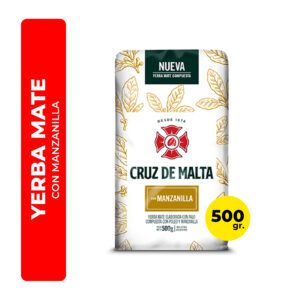 YERBA MATE CRUZ DE MALTA CON MANZANILLA 500G