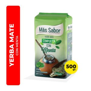 YERBA MATE MÁS SABOR MENTA 500G