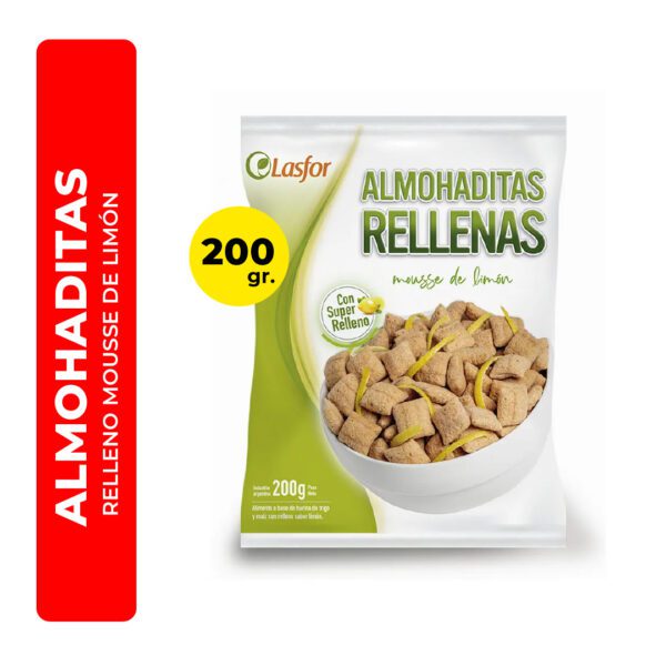ALMOHADITAS RELLENO DE MOUSE DE LIMÓN LASFOR 200G