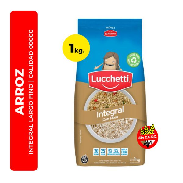 ARROZ INTEGRAL LARGO FINO 00000 LUCCETTI 1K