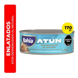 ATÚN DESMENUZADO AL NATURAL BAHÍA 170G