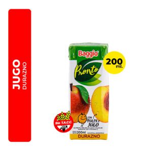 JUGO DURAZNO BAGGIO 200ML