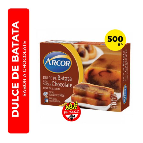 DULCE DE BATATA SABOR CHOCOLATE ARCOR 500G
