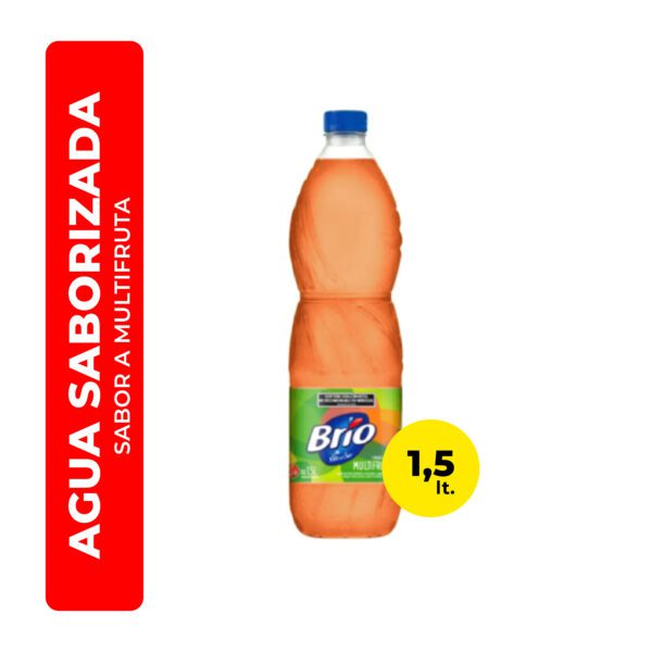 AGUA SABORIZADA BRIO MULTIFRUTA 1,5L