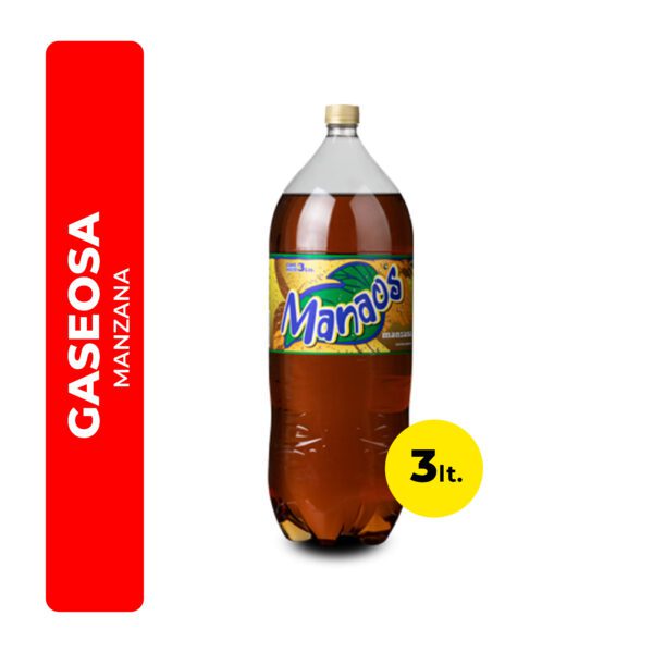 GASEOSA MANAOS MANZANA 3L