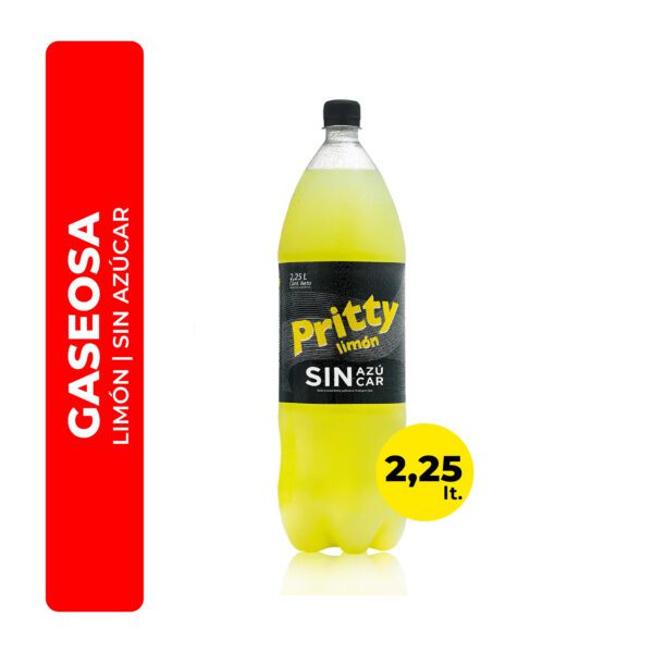 GASEOSA PRITTY LIMÓN CERO 2,25L