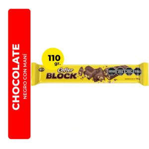 CHOCOLATE NEGRO CON MANÍ COFLER BLOCK 110G