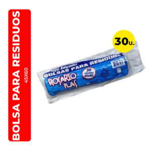 BOLSA DE CONSORCIO/RESIDUOS ROSARIO PLAS 45X60 30U