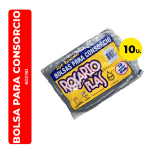BOLSA DE CONSORCIO/RESIDUOS ROSARIO PLAS 60X90 10U