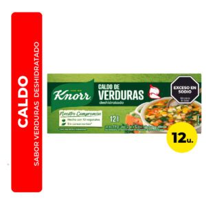 CALDO SABOR VERDURAS KNORR 12U