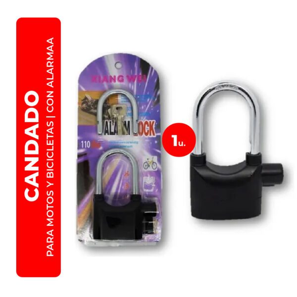 CANDADO CON ALARMA ALARM LOCK