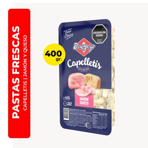 CAPELLETIS JAMÓN Y QUESO DON YEYO 400G