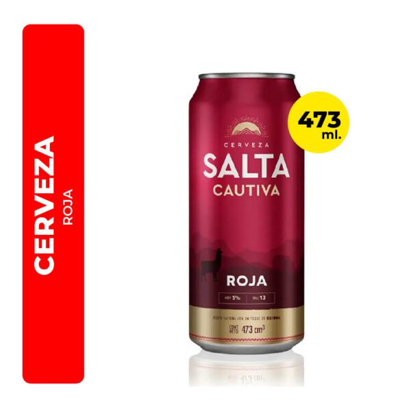 CERVEZA SALTA CAUTIVA ROJA 473ML