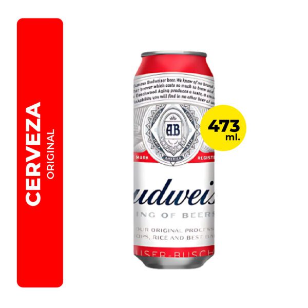 CERVEZA BUDWEISER 473ML