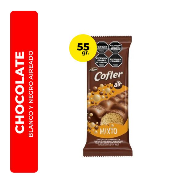 CHOCOLATE MIXTO AIREADO COFLER 55G