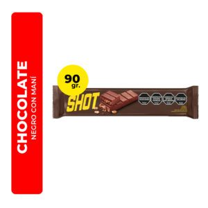 CHOCOLATE NEGRO CON MANÍ SHOT 90G
