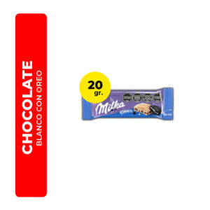 CHOCOLATE BLANCO CON OREO MILKA 20G