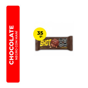 CHOCOLATE NEGRO CON MANÍ SHOT 35G