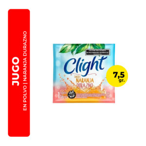 JUGO EN POLVO CLIGHT SABOR NARANJA DURAZNO 7,5G